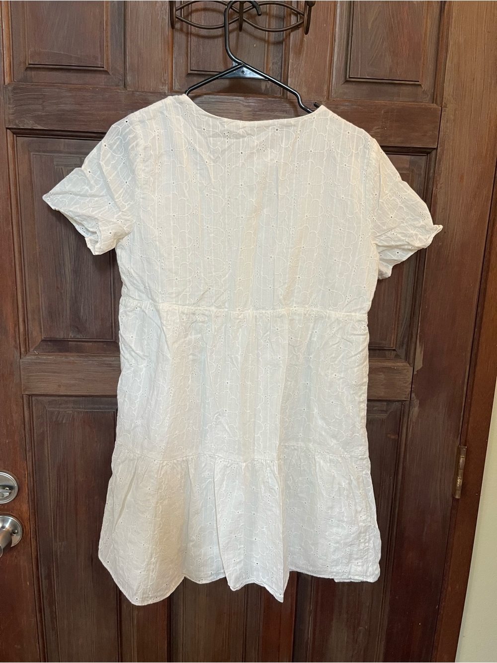 White Eyelet Short-Sleeve Dress by Madewell - Picture 4 of 5